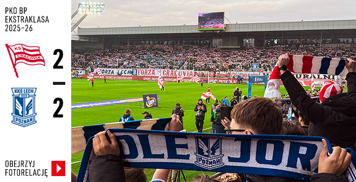 Galeria z meczu Ekstraklasy: Cracovia - Lech Poznań