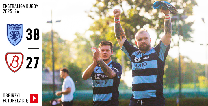 Galeria z meczu 1. kolejka Ekstraligi Rugby: Juvenia Kraków - Budowlani WizjaMed Łódź