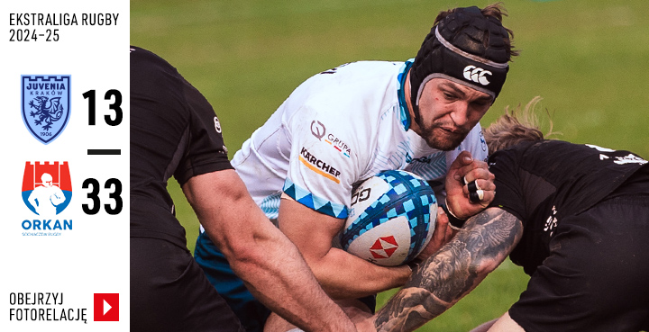 Galeria z meczu Ekstraligi Rugby: Juvenia Kraków - Orlen Orkan Sochaczew