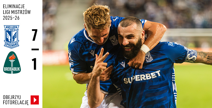 Galeria z meczu eliminacji Ligi Mistrzów: Lech Poznań - Breiðablik