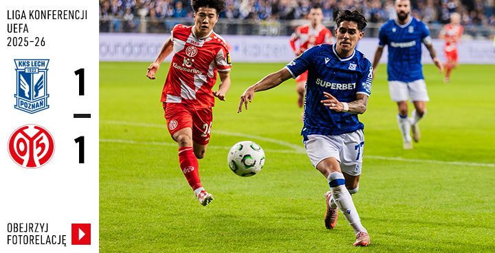 Galeria z meczu Ligi Konferencji UEFA: Lech Poznań - 1. FSV Mainz 05