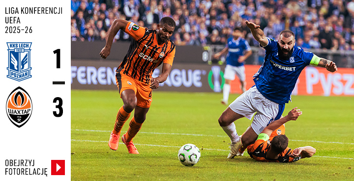 Galeria z meczu Ligi Konferencji UEFA: Lech Poznań - Szachtar Donieck
