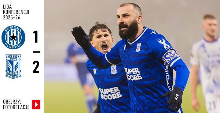 Galeria z meczu Ligi Konferencji UEFA: Sigma Ołomuniec - Lech Poznań