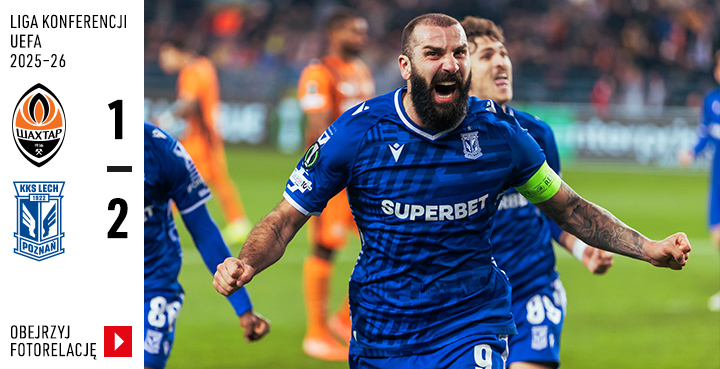 Galeria z meczu Ligi Konferencji UEFA: Szachtar Donieck - Lech Poznań