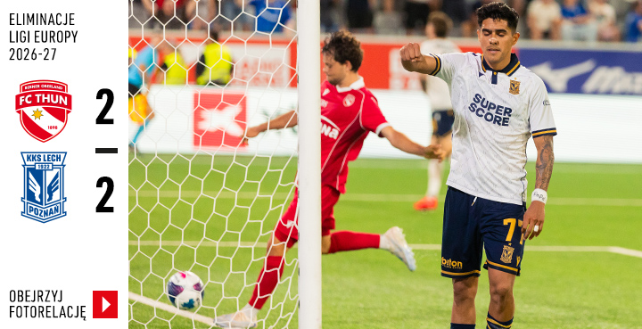 Galeria z meczu eliminacji Ligi Europy: FC Thun - Lech Poznań